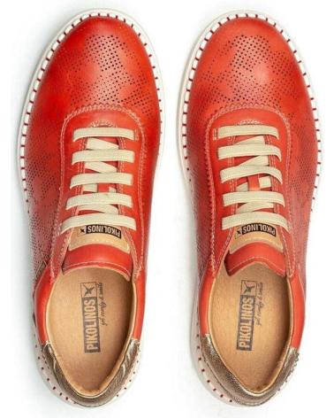 Sportivo PIKOLINOS  per Donna 6621C1 ZAPATILLAS CASUAL DE MUJER PIEL  ROJO