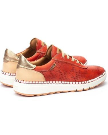 Sportivo PIKOLINOS  per Donna 6621C1 ZAPATILLAS CASUAL DE MUJER PIEL  ROJO