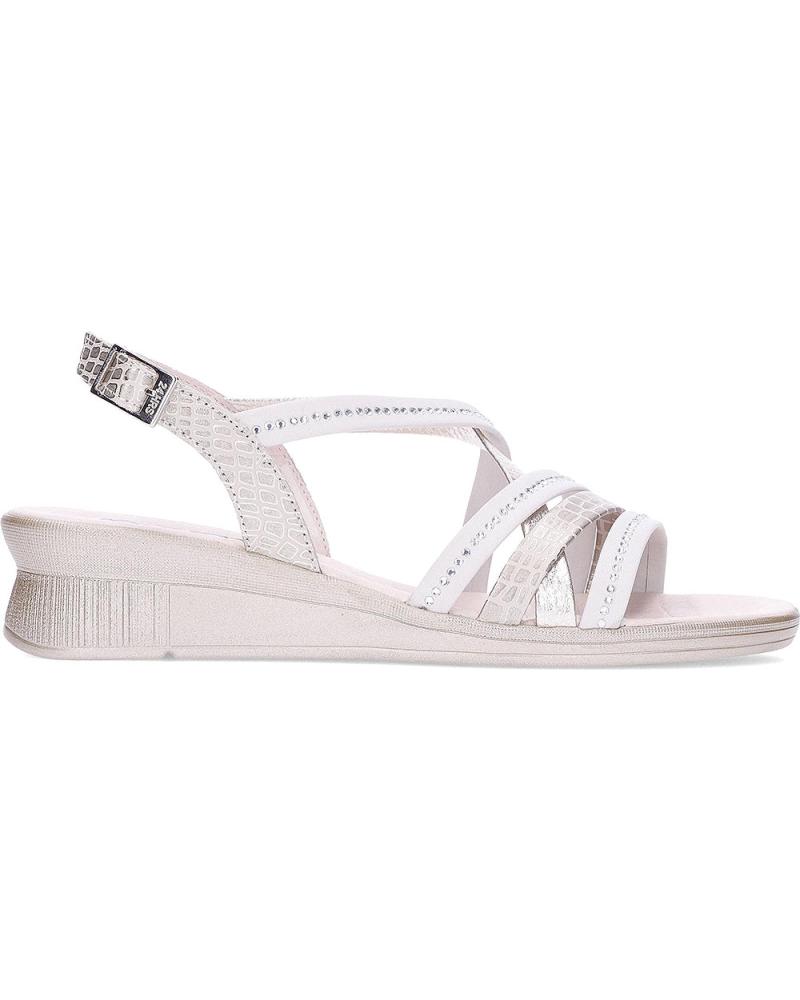 Sandálias 24 HORAS  de Mulher SANDALIA DE TIRAS PARA MUJER 26519  PLATINO