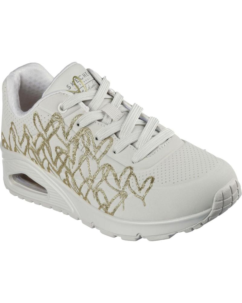 Shimmer Memory Foam Zapatos Skechers Classica Mujer Dorados Zapatillas  Deporte De Mujer SKECHERS 177975-NTGD UNO-GOLDEN HEART