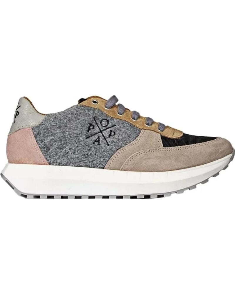 Zapatillas deporte POPA  de Mujer ZAPATILLAS INES FIELTRO  GRIS