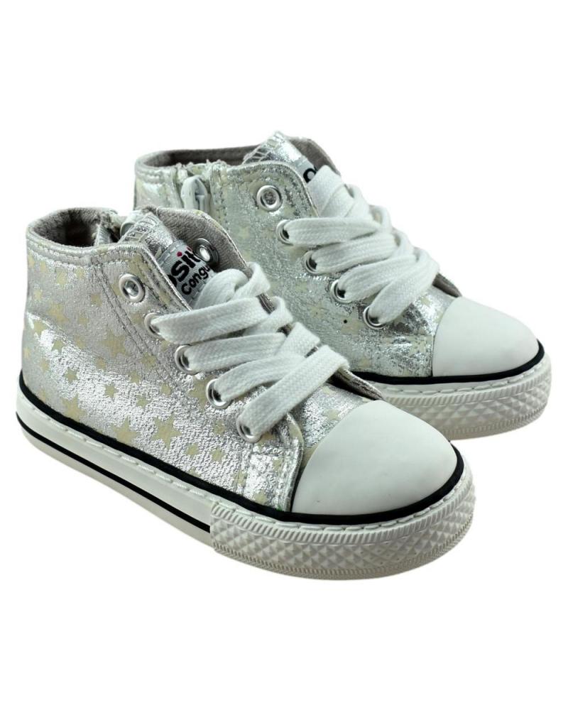 Botas CONGUITOS  de Niña ZAPATILLAS ABOTINADAS QUE BRILLAN EN LA  PLATA