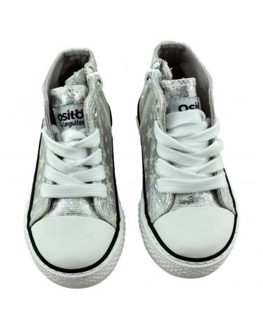 Botas CONGUITOS  de Niña ZAPATILLAS ABOTINADAS QUE BRILLAN EN LA  PLATA