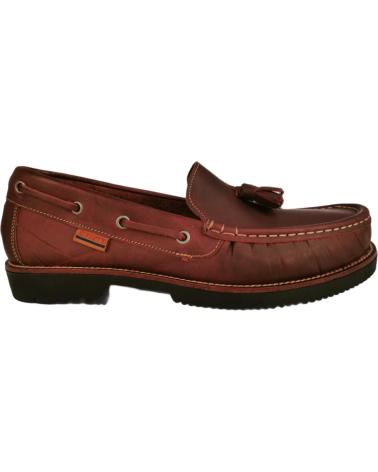 Man and boy Boat shoes RIVERTY APACHE  BURGUNDY
