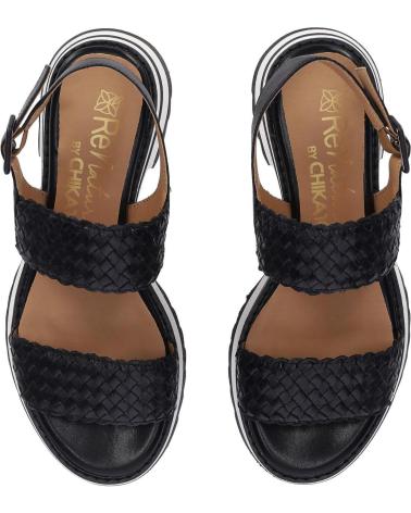 Sandalias CHIKA10  de Mujer RE PEREGIL 01  NEGRO-BLACK