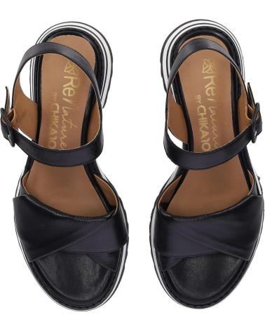 Sandalias CHIKA10  de Mujer RE PEREGIL 05  NEGRO-BLACK