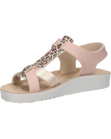 Woman and girl Sandals GEOX J45EAG 05404 J SANDAL COSTAREI  C8J2U DK ROSE-PLATINUM