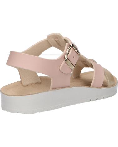 Woman and girl Sandals GEOX J45EAG 05404 J SANDAL COSTAREI  C8J2U DK ROSE-PLATINUM