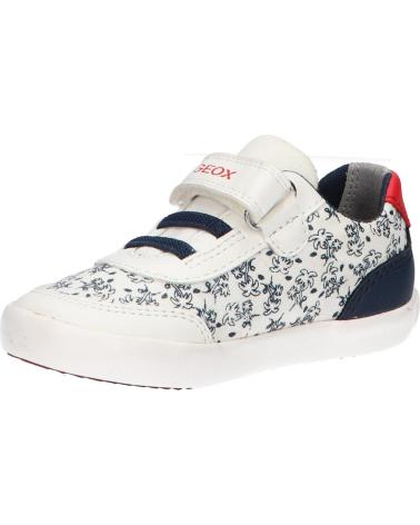 Sneaker GEOX  für Junge B021NA 01054 B GISLI C0899 WHITE-NAVY  BLANCO