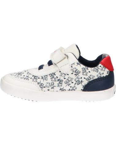 Sneaker GEOX  für Junge B021NA 01054 B GISLI C0899 WHITE-NAVY  BLANCO