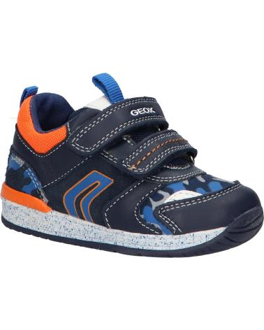 Sportif GEOX  pour Garçon B150RB 08514 B RISHON CF47R NAVY-LT ORANGE  AZUL