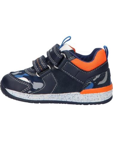 Sportif GEOX  pour Garçon B150RB 08514 B RISHON CF47R NAVY-LT ORANGE  AZUL