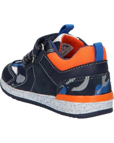 Sportif GEOX  pour Garçon B150RB 08514 B RISHON CF47R NAVY-LT ORANGE  AZUL