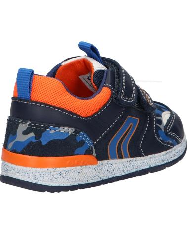 Sportif GEOX  pour Garçon B150RB 08514 B RISHON CF47R NAVY-LT ORANGE  AZUL
