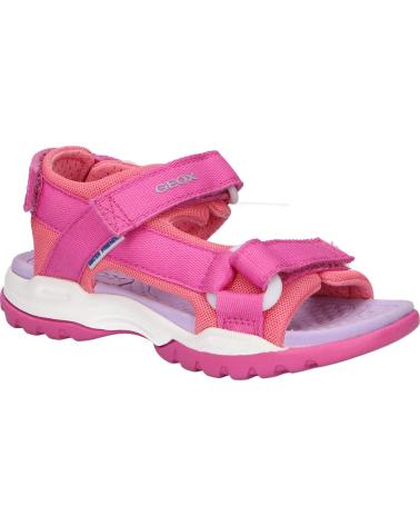 Sandálias GEOX  de Menina J450WA 01411 J BOREALIS C8N7Q FUCHSIA-LT CORAL  ROSA