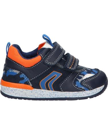 Sportif GEOX  pour Garçon B150RB 08514 B RISHON CF47R NAVY-LT ORANGE  AZUL