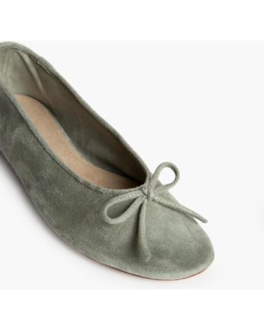 Woman Flat shoes CORINA BAILARINA PLANA CON LAZO PARA MUJER M5165 COLOR VERD  VERDE