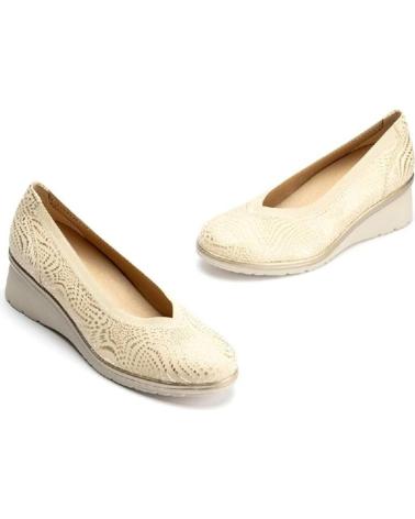 Chaussures compensées PITILLOS  pour Femme MOCASINES 5740 MUJER ORO  DORADO