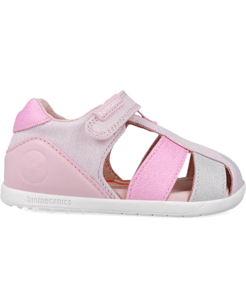 Sandales BIOMECANICS  pour Fille SANDALIA PARA NINA 252192 METALIZADA  ROSAB032
