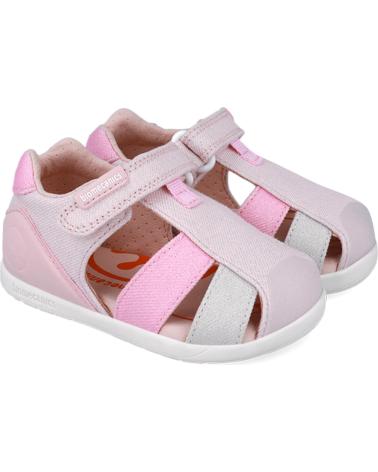 Sandales BIOMECANICS  pour Fille SANDALIA PARA NINA 252192 METALIZADA  ROSAB032