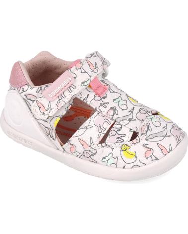 Sandales BIOMECANICS  pour Fille SANDALIAS PARA NINA 252193 ESTAMPADO ANIMALES  BLANCOB050