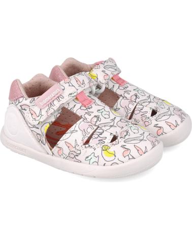 Sandales BIOMECANICS  pour Fille SANDALIAS PARA NINA 252193 ESTAMPADO ANIMALES  BLANCOB050