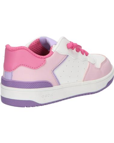 GEOX J36HXD 054FU J WASHIBA WHITE-DK PINK C1364