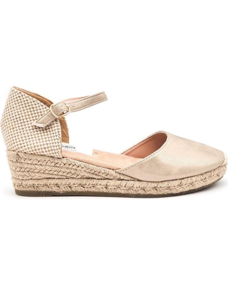 Woman Sandals AMARPIES VALENCIANA CON CUNA DE ESPARTO PARA MUJER ACX26481  PLATINO