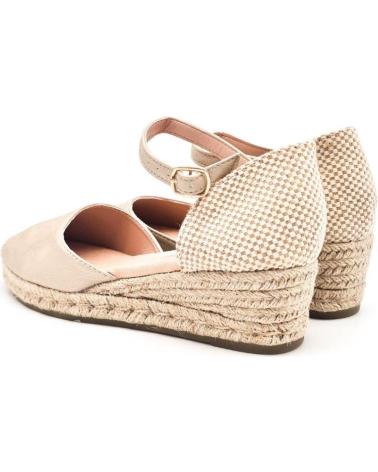 Woman Sandals AMARPIES VALENCIANA CON CUNA DE ESPARTO PARA MUJER ACX26481  PLATINO