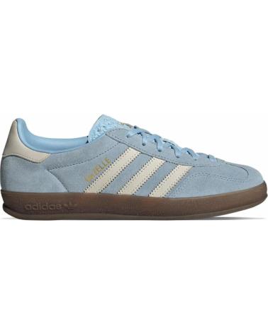 Woman Zapatillas deporte ADIDAS GAZELLE INDOOR WOMAN JI2717 CLEAR SKY - SKY WHITE - GUM - 36  LIGHT BLUE