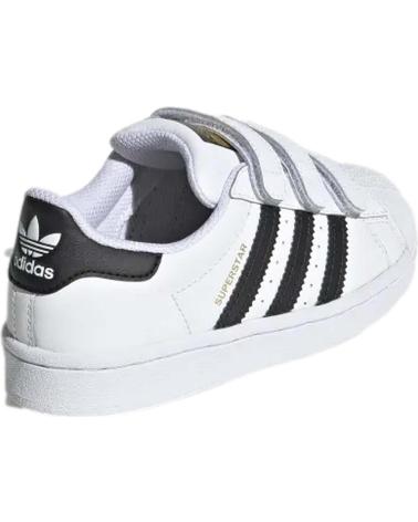 Zapatos ADIDAS  de Niña y Niño ZAPATILLAS SUPERSTAR CF PARA NINOS UNISEX EN COLOR  BLANCO