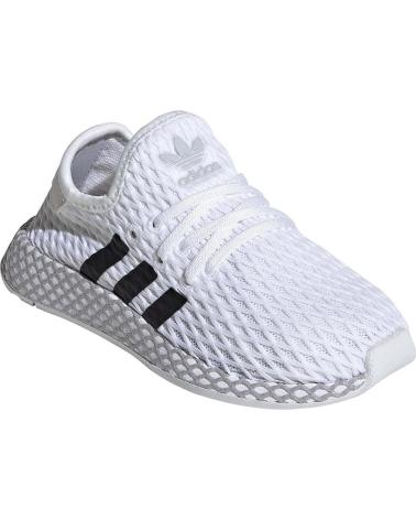 Schuhe für Mädchen und Junge ADIDAS ZAPATILLAS DEERUPT RUNNER I PARA NINOS UNISEX EN COLOR BLANC BLANCO
