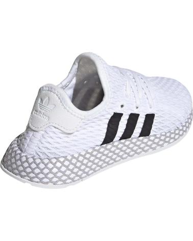 Schuhe für Mädchen und Junge ADIDAS ZAPATILLAS DEERUPT RUNNER I PARA NINOS UNISEX EN COLOR BLANC BLANCO