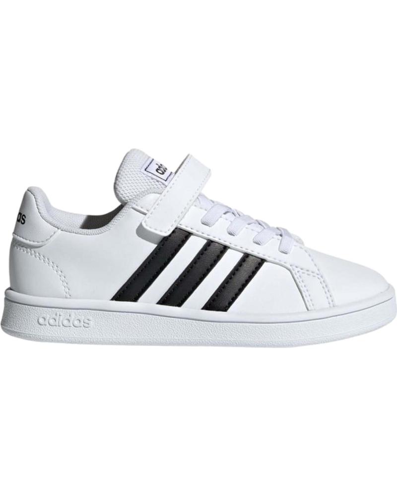 Sportivo ADIDAS  per Bambina e Bambino DEPORTIVO CORDON ELASTICO-VELCRO -NEGRO  BLANCO