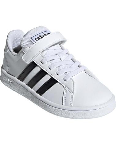 Sportivo ADIDAS  per Bambina e Bambino DEPORTIVO CORDON ELASTICO-VELCRO -NEGRO  BLANCO