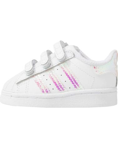 Sportivo per Bambina e Bambino ADIDAS MODELO SUPERSTAR CF I PARA KIDS BLANCO
