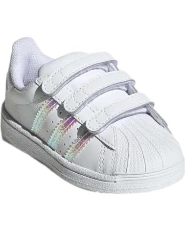 Sportivo per Bambina e Bambino ADIDAS MODELO SUPERSTAR CF I PARA KIDS BLANCO