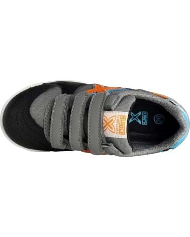 Sportif MUNICH  pour Fille et Garçon ZAPATILLAS G-3 JUNIOR VELCRO 383  GRIS