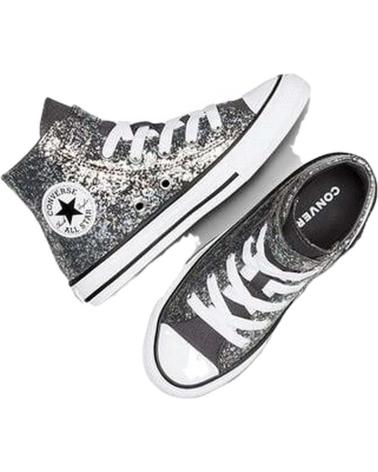 Deportivas CONVERSE  de Niña ZAPATILLAS CHUCK TAYLOR ALL STAR GLITTER EASY-ON PARA NINOS  PLATEADO