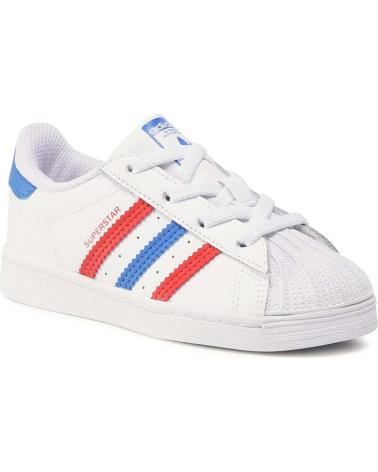 Deportivas ADIDAS  de Niña y Niño ZAPATILLAS SUPERSTAR I PARA NINOS UNISEX EN COLOR  BLANCO