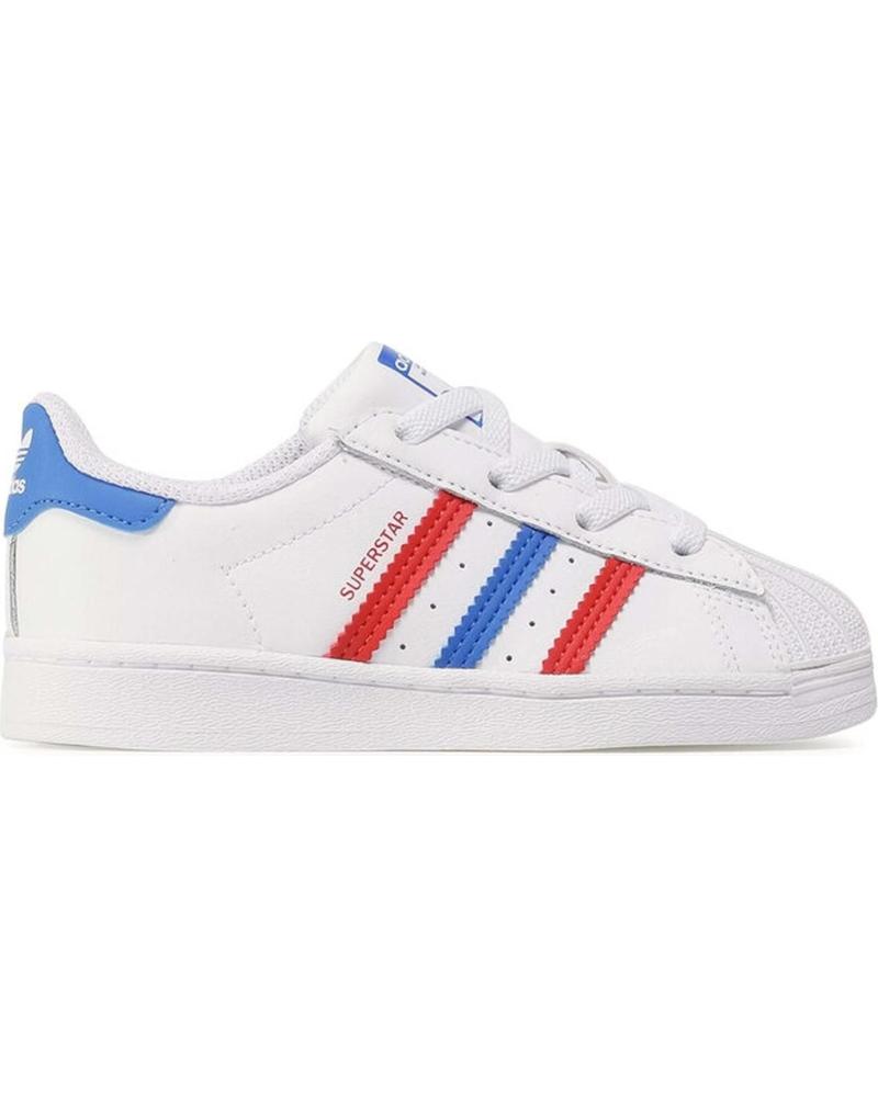 Deportivas ADIDAS  de Niña y Niño ZAPATILLAS SUPERSTAR I PARA NINOS UNISEX EN COLOR  BLANCO