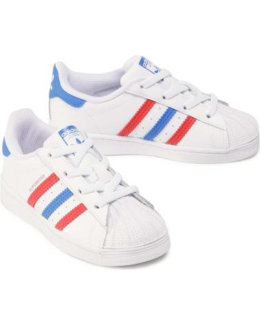 Deportivas ADIDAS  de Niña y Niño ZAPATILLAS SUPERSTAR I PARA NINOS UNISEX EN COLOR  BLANCO
