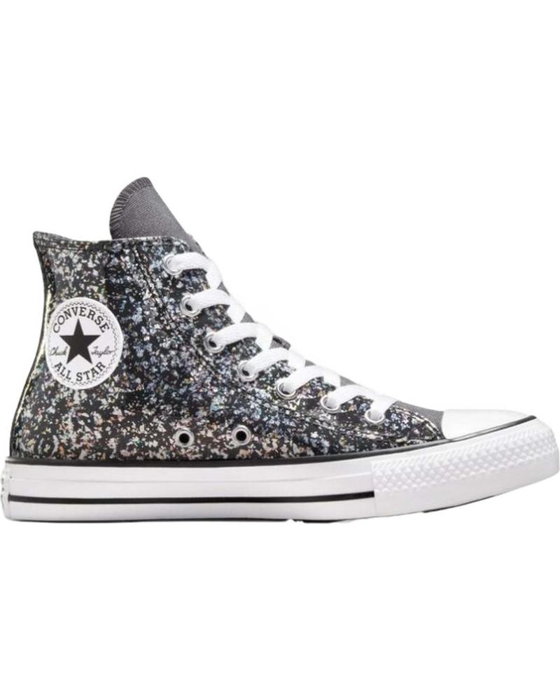 Sportif CONVERSE  pour Fille et Garçon ZAPATILLAS CHUCK TAYLOR ALL STAR PARA NINOS UNISEX EN COLOR  PLATEADO