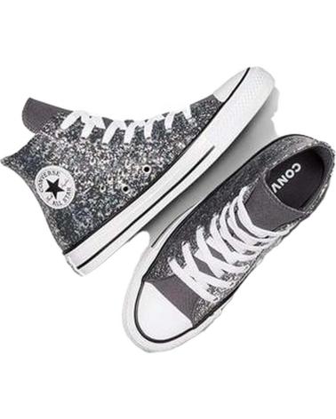 Sportif CONVERSE  pour Fille et Garçon ZAPATILLAS CHUCK TAYLOR ALL STAR PARA NINOS UNISEX EN COLOR  PLATEADO