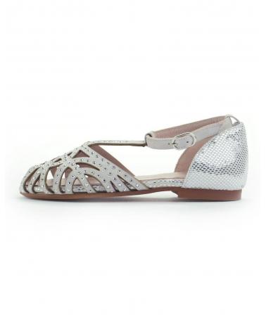 Sandalias ELI  de Niña y Niño CANGREJERA PALTA  PLATA