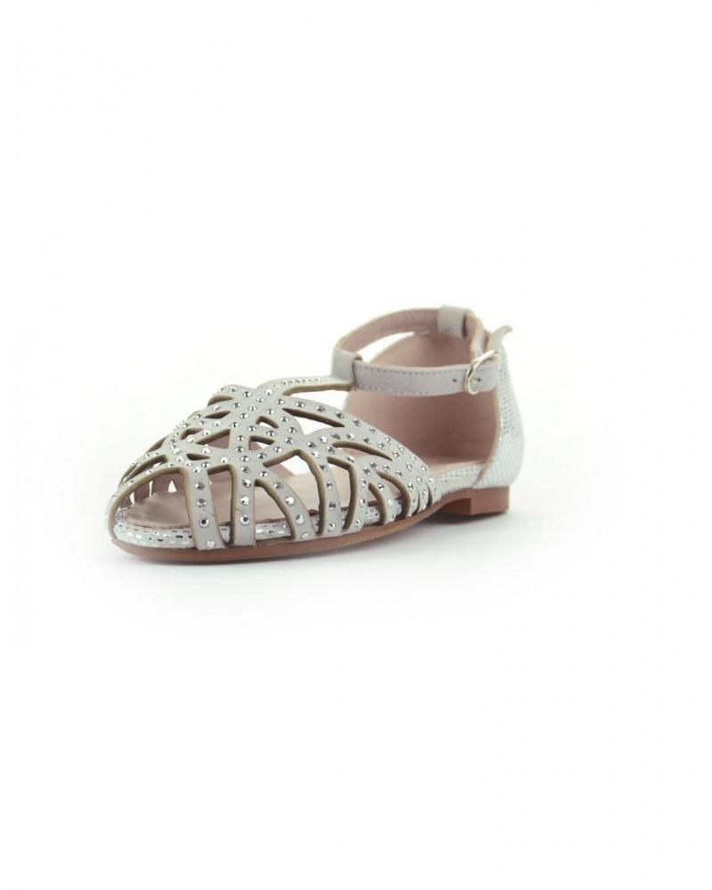 Sandalias ELI  de Niña y Niño CANGREJERA PALTA  PLATA