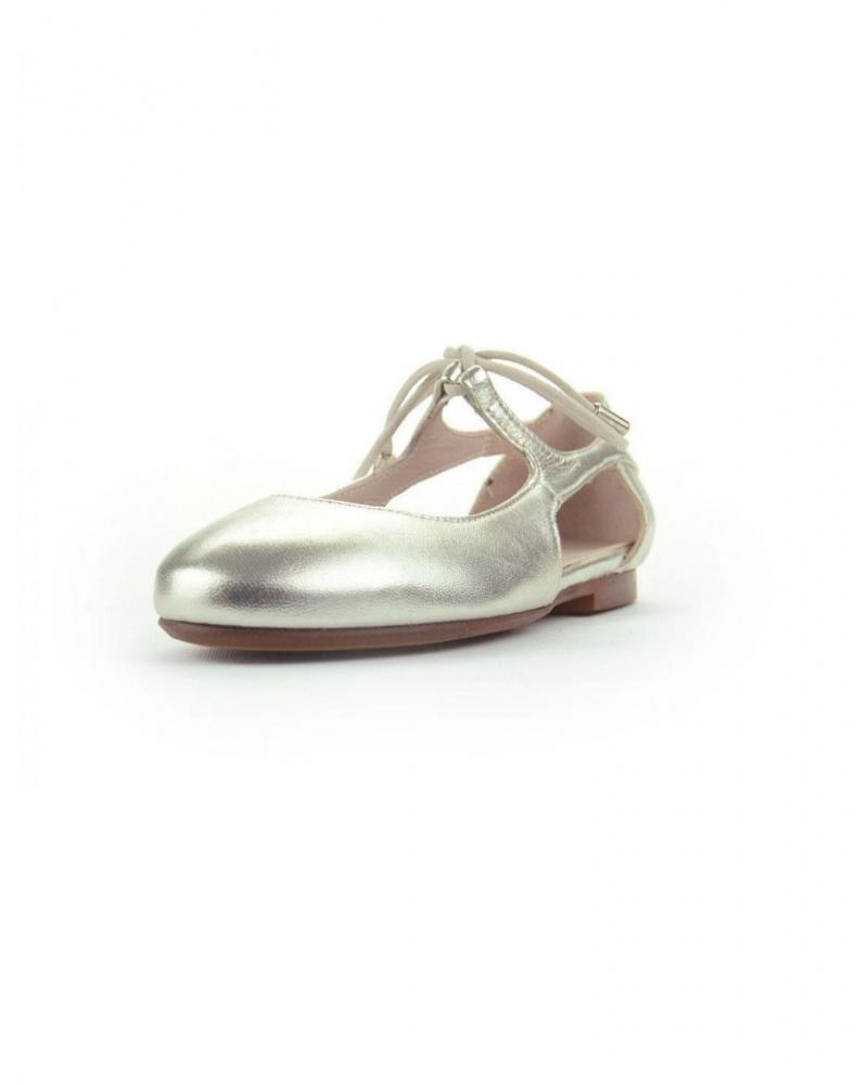 Zapatos ELI de Niña MERCEDES LATERALES ABIRTOS CORDON DORADO ORO Zapatos ELI de Niña MERCEDES LATERALES ABIRTOS CORDON DORADO ORO