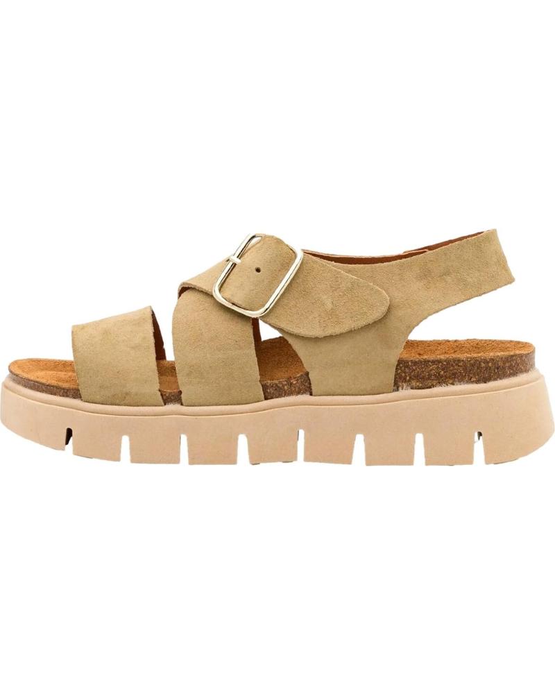 Sandales MTNG  pour Femme SANDALIAS MUSTANG SERRAJE PARA MUJER EN COLOR  BEIGE