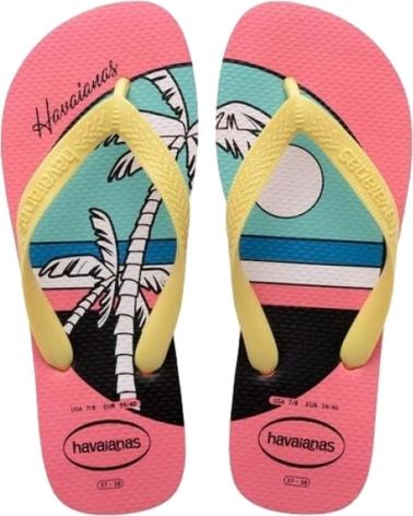 Chinelos HAVAIANAS  de Mulher SANDALIAS TOP VIBES PARA MUJER EN COLOR  ROSA