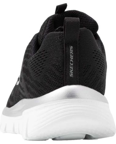 Deportivas de Mujer SKECHERS 12615 GRACEFUL - GET CONNECTED DEPORTIVAS MUJER NEGRO-BLANCO